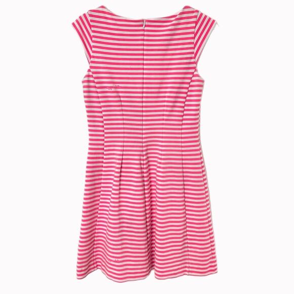 Lilly Pulitzer Pink Striped Briella Dress Sz M - Picture 2 of 8